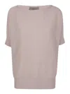 D Exterior Vanise Lux Short Sleeves Oversized Sweater In White