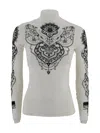 D Exterior Sweater With Embroidery In Neutral