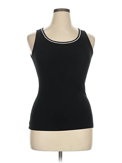 Pre-owned D Exterior Tank Top Black Halter Neckline Tops