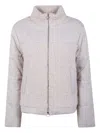 D Exterior Zippered Long-sleeved Casual Jacket In Gray