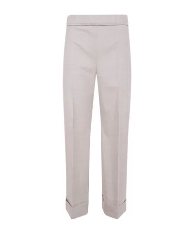 D Exterior D.exterior Flanel Merinos Short Trousers In White