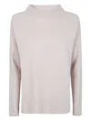 D Exterior Turtleneck Wool Sweater In Neutral