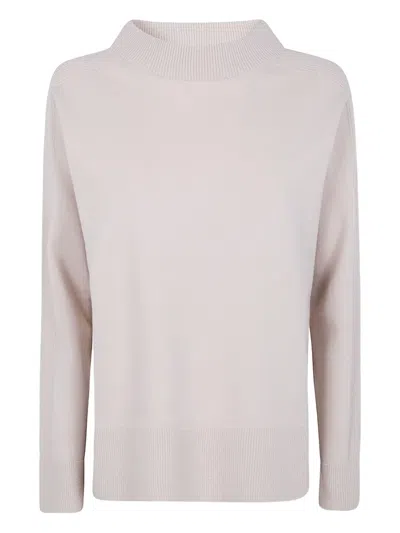 D Exterior Turtleneck Wool Sweater In Neutral