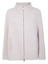 D Exterior Zippered Long-sleeved Casual Jacket In Neutral