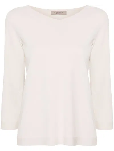D-exterior D. Exterior V Neck Sweater In Brown