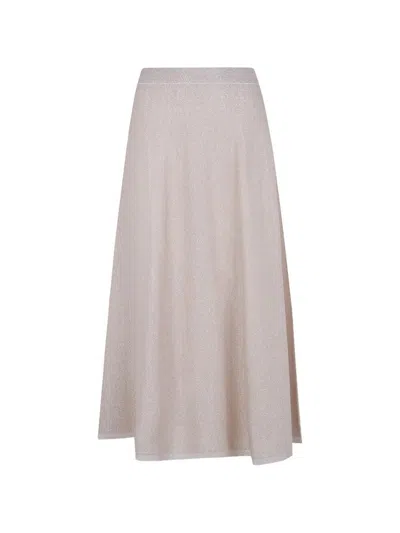 D Exterior D. Exterior Vanise` Lux Flared Skirt In Brown