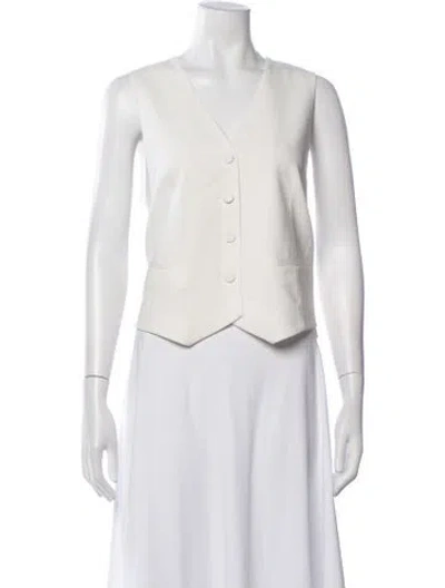Pre-owned D Exterior Vest In White