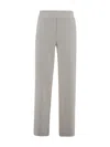 D Exterior Viscose Pants With Herringbone Pattern In Multi