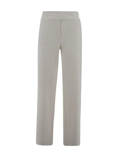 D Exterior Viscose Pants With Herringbone Pattern In Multi