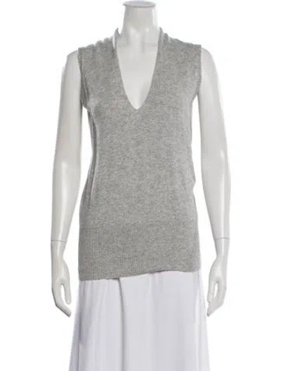 Pre-owned D Exterior V-neck Sweater In Gray