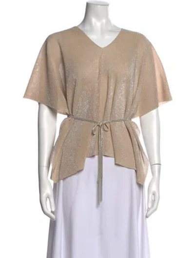 Pre-owned D Exterior V-neck Sweater In Neutral