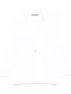 D Exterior Blazer Bianco Con Spalline Imbottite In Bianco