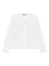 D Exterior Dexterior Textured Ivory Jacket With Embellishments In Beige