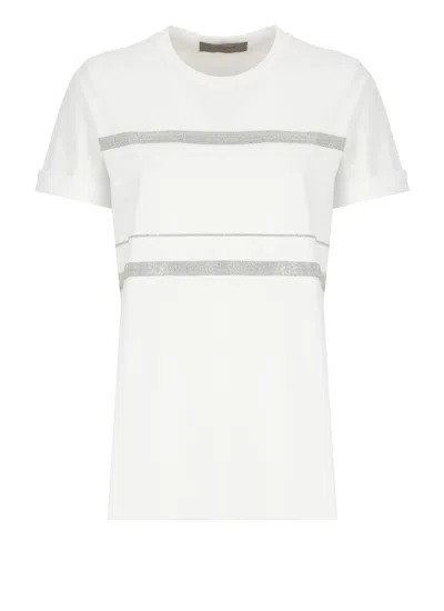 D Exterior D. Exterior White Cotton T-shirt