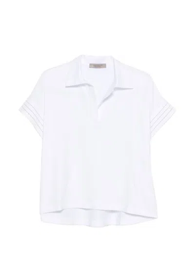 D Exterior White Shirt Collar Polo