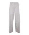 D Exterior D.exterior Soft Flanel Wide Leg Short Trousers In Gray