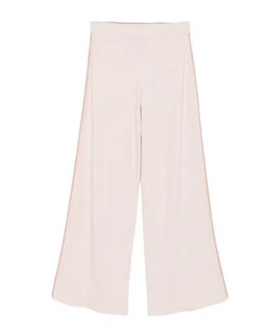 D EXTERIOR WIDE-LEG CASUAL PANTS