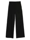 D Exterior Wide-leg Trousers In Black