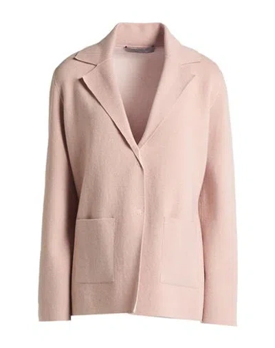 D Exterior D. Exterior Woman Blazer Blush Size L Merino Wool, Synthetic Fibers, Cashmere, Silk, Elastane In Pink