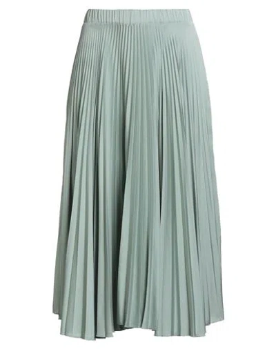 D Exterior D. Exterior Woman Midi Skirt Light Green Size 6 Polyester, Elastane