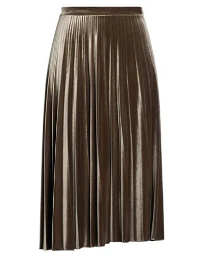 D Exterior D. Exterior Woman Midi Skirt Sage Green Size 6 Polyester, Elastane