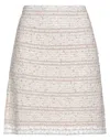 D-exterior Mini Skirts In Beige