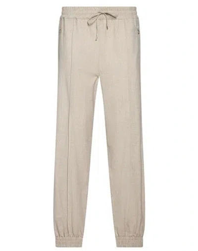 D Exterior D. Exterior Woman Pants Beige Size 10 Polyester, Viscose, Wool, Polyamide, Elastane