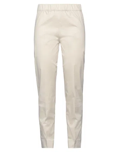 D EXTERIOR D. EXTERIOR WOMAN PANTS BEIGE SIZE 4 COTTON, ELASTANE