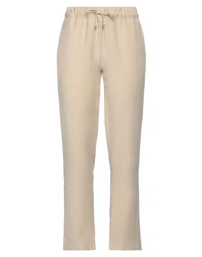 D-exterior Pants In Beige
