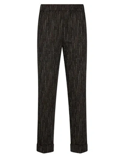 D Exterior D. Exterior Woman Pants Charcoal Size 6 Viscose, Cotton, Polyester, Polyamide, Elastane In Grey
