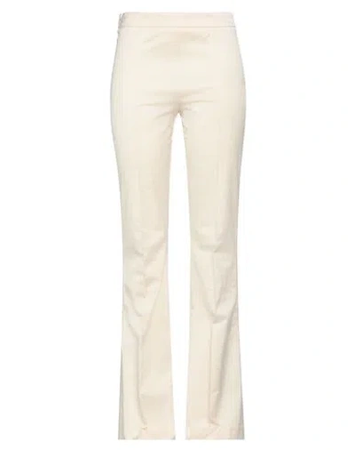 D Exterior D. Exterior Woman Pants Cream Size 4 Viscose, Cotton, Elastane In White