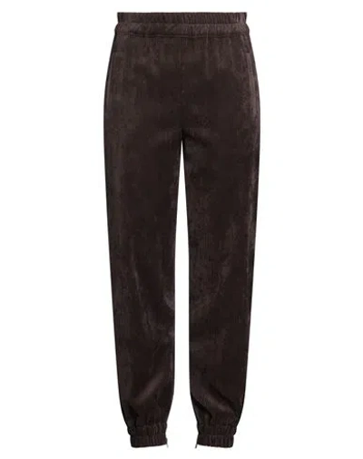 D Exterior D. Exterior Woman Pants Dark Brown Size 2 Polyester, Polyamide, Elastane