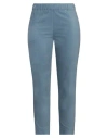 D Exterior D. Exterior Woman Pants Slate Blue Size 12 Cotton, Viscose, Elastane