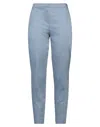 D-exterior D. Exterior Woman Pants Pastel Blue Size 6 Polyester, Elastane