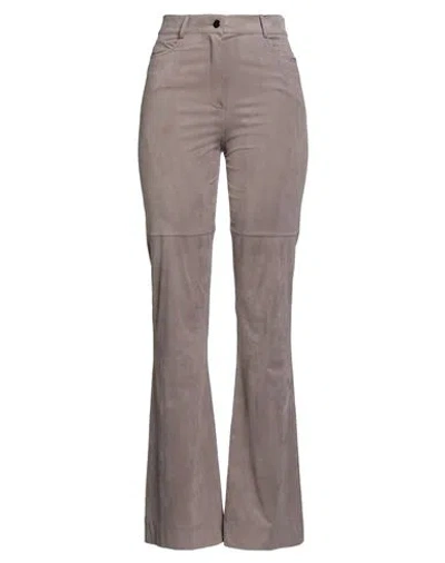 D Exterior D. Exterior Woman Pants Taupe Size 6 Polyester, Elastane In Multi