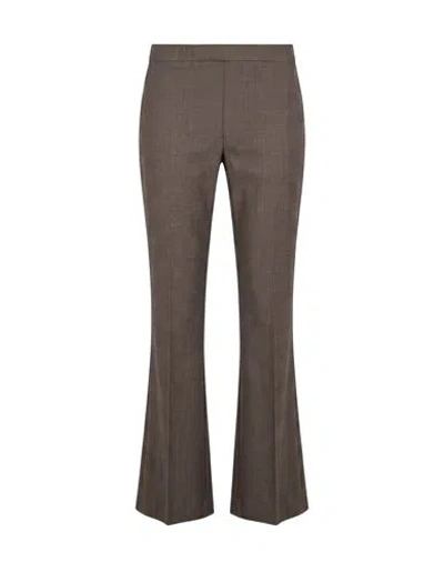D Exterior D. Exterior Woman Pants Taupe Size 8 Wool, Elastane