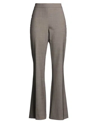 D Exterior D. Exterior Woman Pants Taupe Size 8 Wool, Elastane In Multi