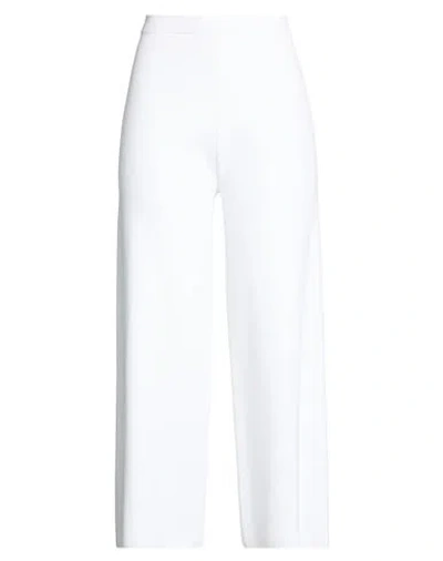 D Exterior D. Exterior Woman Pants White Size M Viscose, Polyamide