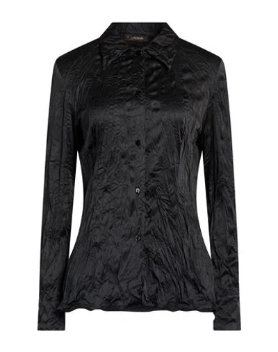 D Exterior D. Exterior Woman Shirt Black Size 6 Polyester, Polyamide, Elastic Fibres