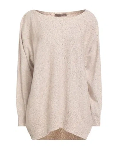 D Exterior D. Exterior Woman Sweater Beige Size L Merino Wool, Viscose, Polyamide, Silk In Neutral