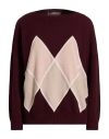 D Exterior D. Exterior Woman Sweater Burgundy Size S Cashmere, Viscose, Merino Wool, Polyamide In Brown