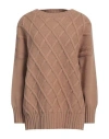 D Exterior D. Exterior Woman Sweater Camel Size Xs Merino Wool, Silk, Cashmere