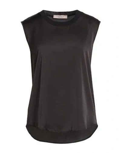 D Exterior D. Exterior Woman Top Black Size L Viscose, Polyamide, Polyester, Elastane