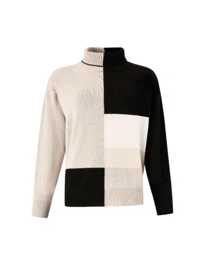 D Exterior Woman T-shirts D.exterior - F--color Block Over Dolc - Black In White