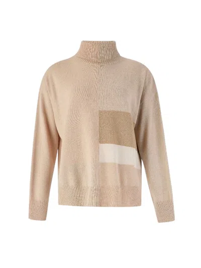 D Exterior Woman T-shirts D.exterior - F--color Block Over Dolc - Pink In Neutral