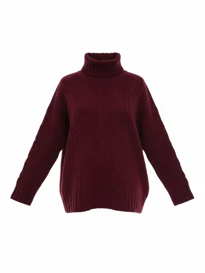 D Exterior Woman T-shirts D.exterior - Multitrecce Dolcevita - Red In Burgundy