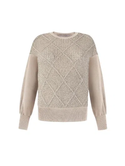 D Exterior Woman T-shirts D.exterior - Rombi Sequins Lap - N.d. In Gray
