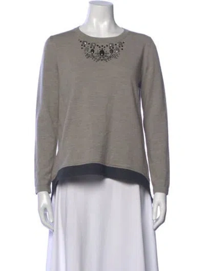 Pre-owned D Exterior Wool Crew Neck Top In Grey