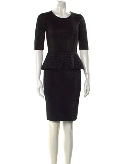 Pre-owned D Exterior Wool Knee-length Dress In Black