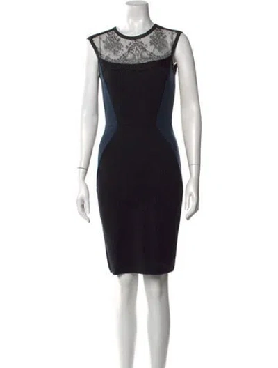 Pre-owned D Exterior Wool Knee-length Dress In Black